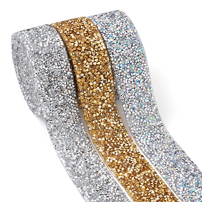 Glitter Resin Hotfix Rhinestone(Hot Melt Adhesive On The Back) OCOR-TA0001-14-1
