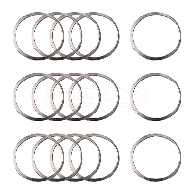 Non-Tarnish 201 Stainless Steel Linking Rings LS-X-STAS-F192-001P-03-1
