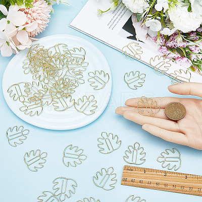 50Pcs Iron Paper Clips OFST-CP0001-05G-1