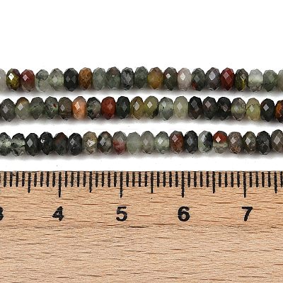 Natural African Bloodstone Beads Strands G-S388-A02-3x4mm-1