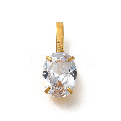 Ion Plating(IP) 304 Stainless Steel Rhinestone Pendants LS-STAS-A104-11G-01-1
