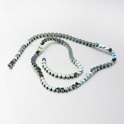 Electroplate Non-magnetic Synthetic Hematite Bead Strands G-F300-23A-1