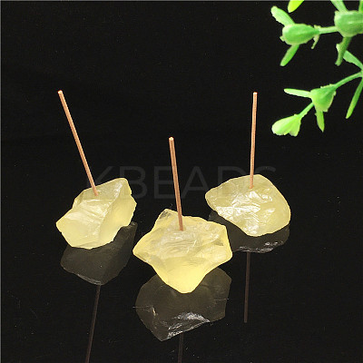 Raw Natural Citrine Incense Holder PW23030601075-1