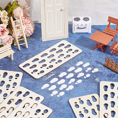 Wooden Foot Pads DIY-WH0021-57-1