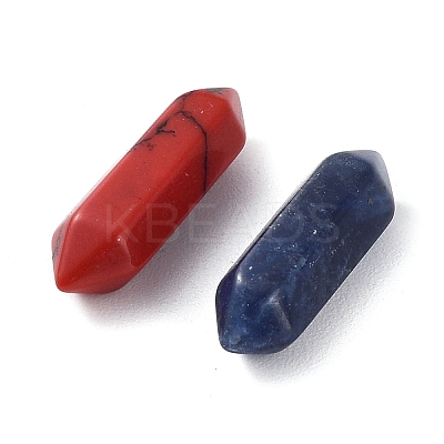 Natural & Synthetic Mixed Gemstone Double Terminated Points Mixed Dyed and Undyed G-G012-03-1