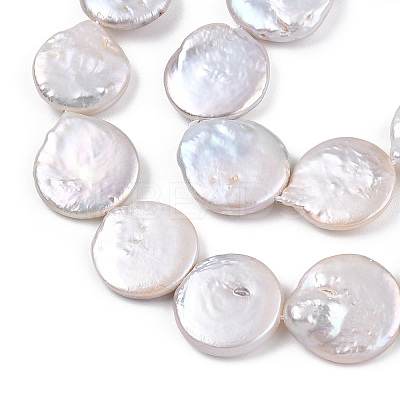 Natural Baroque Pearl Keshi Pearl Beads Strands PEAR-S018-06E-1