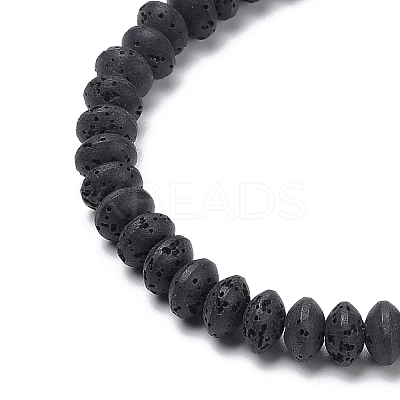 Synthetic Lava Rock Beads Strands G-B087-02A-10-1