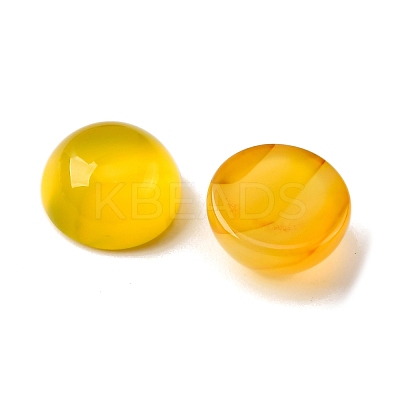 Natural Yellow Agate Cabochons G-K348-07B-03-1