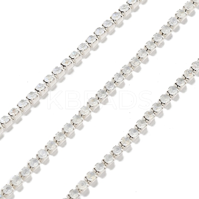 Iron Rhinestone Glass Cup Chain CH-U001-01G-1