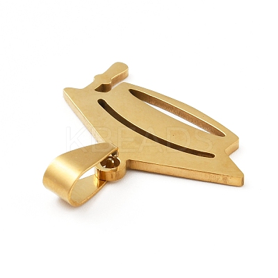 201 Stainless Steel Pendants LS-STAS-D190-08G-1
