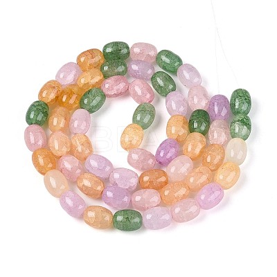 Baking Paint Crackle Glass Beads Strands DGLA-N019-01A-03-1