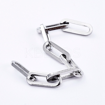 Non-Tarnish 304 Stainless Steel Paperclip Chains CHS-D031-02P-1