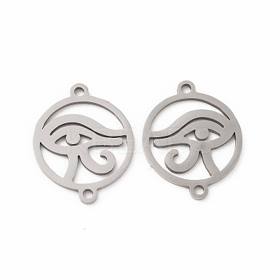 Tarnish Resistant 201 Stainless Steel Connector Charms STAS-K251-089P-1