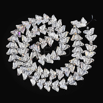 Electroplate Glass Beads Strands EGLA-N012-04H-1
