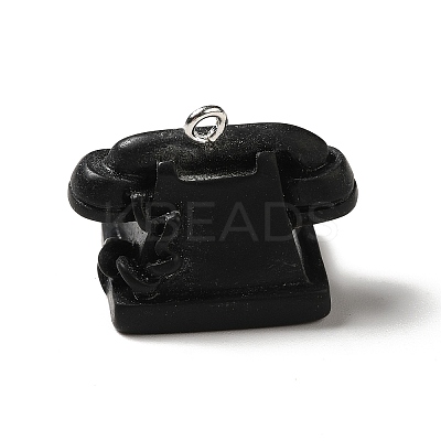 Opaque Resin Pendants RESI-A019-02D-1