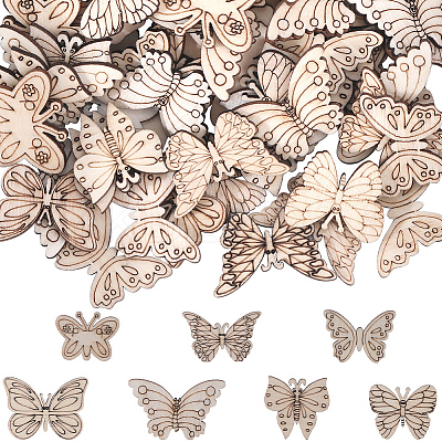 200Pcs Laser Cut Wood Shapes WOOD-SC0001-75-1