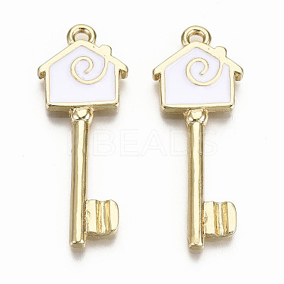 Alloy Enamel Pendants PALLOY-T075-40-NR-1