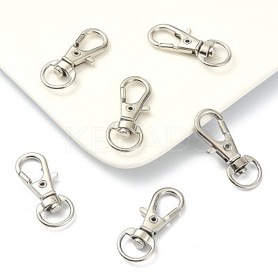 10Pcs Alloy Swivel Lobster Claw Clasps PALLOY-CJ0002-68-1