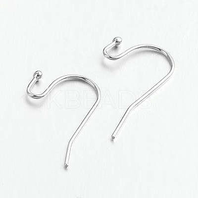 Brass Earring Hooks for Earring Designs KK-M142-01P-RS-1