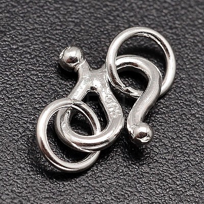 Sterling Silver S-Hook Clasps STER-F014-01B-1