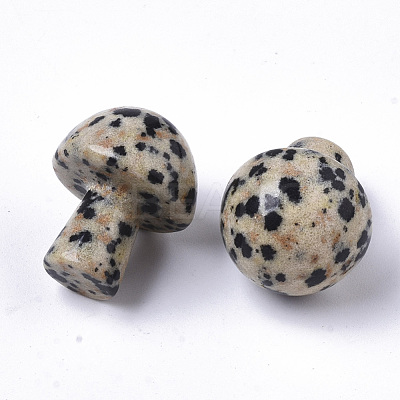 Natural Dalmatian Jasper GuaSha Stone G-N0325-02F-1