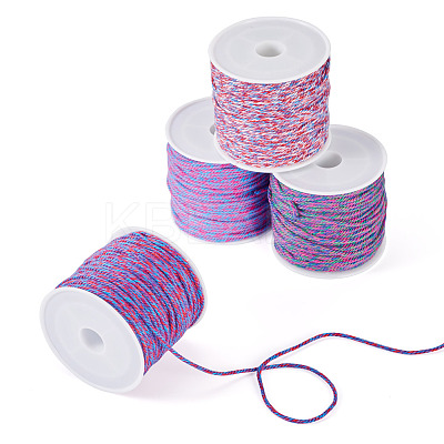 4 Rolls 4 Colors Cotton Braid Thread OCOR-TA0002-68B-1