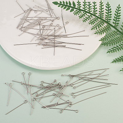 304 Stainless Steel Head Pins & Eye Pins STAS-CJ0006-02-1