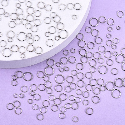 126g Iron Round Open Jump Rings IFIN-SZ0001-26-1