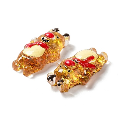 Translucent Resin Cabochons RESI-G068-01-1