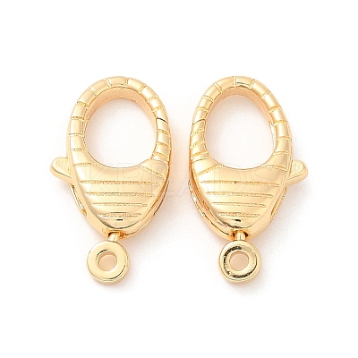Brass Lobster Claw Clasps KK-F860-39G-1