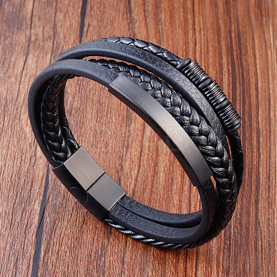 Men's Imitation Leather Bracelets WG92BDC-01-1