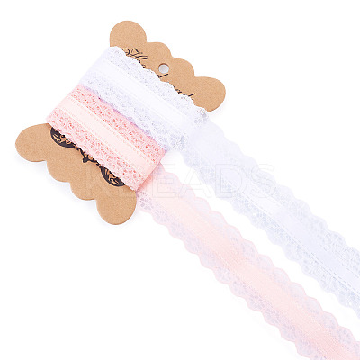 4 Yards 2 Colors Polyester Lace Trim OCOR-TADJ0001-02B-1
