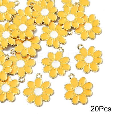 20Pcs Eco-Friendly Alloy Enamel Pendants ENAM-YW0005-85C-1