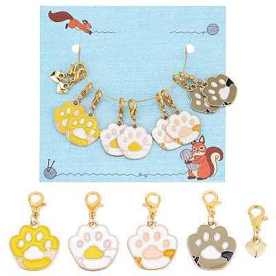 Alloy Pendant Stitch Markers HJEW-AB00597-1