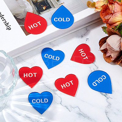 16 Pairs 2 Style Acrylic Public Signs DIY-FH0008-28B-1