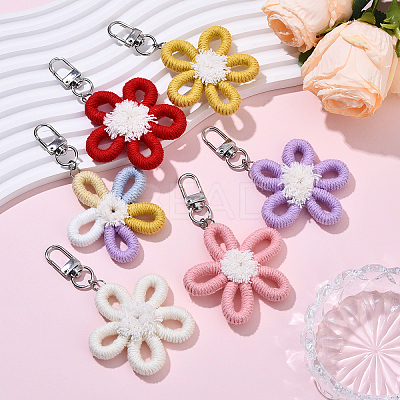 Polyester Pendant Decorations HJEW-YW00127-01-1