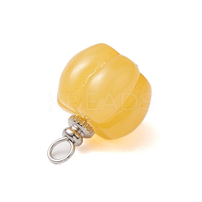 Opaque Resin Vegetable Pendants PALLOY-JF02766-02-1
