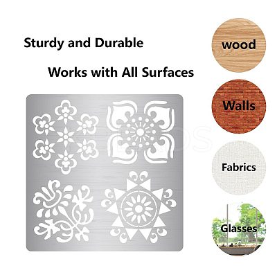 Stainless Steel Cutting Dies Stencils DIY-WH0238-018-1
