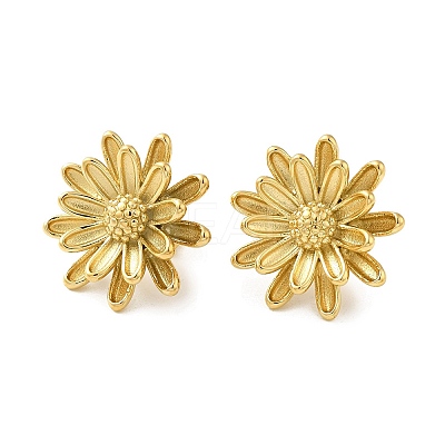 304 Stainless Steel Stud Earrings for Women EJEW-G364-06G-1