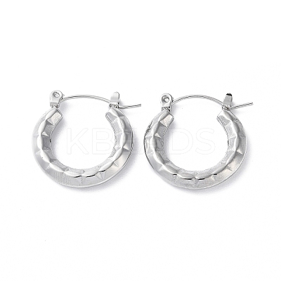Non-Tarnish 304 Stainless Steel Hoop Earrings STAS-Z052-11P-1