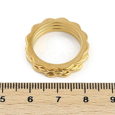 Ion Plating(IP) 304 Stainless Steel Finger Ring for Women RJEW-A052-01A-G-1