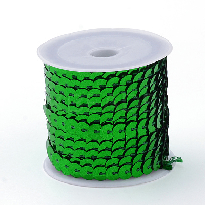 Eco-Friendly Plastic Paillette Beads PVC-Q092-6mm-4-1