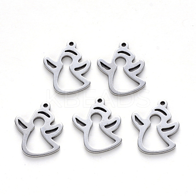 Tarnish Resistant 201 Stainless Steel Pendants STAS-N092-31-1