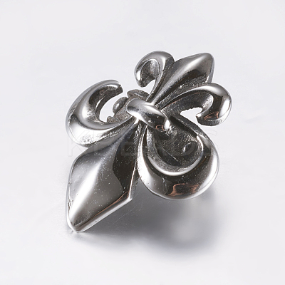 316 Surgical Stainless Steel Slide Charms/Slider Beads STAS-K157-57AS-1