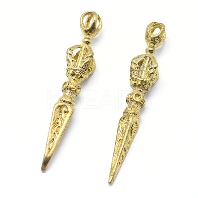 Brass Pendants KK-G319-55C-RS-1