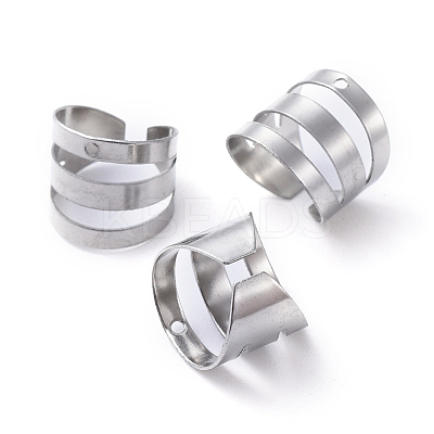 Tarnish Resistant Unisex 304 Stainless Steel Ear Cuff Findings X-STAS-E466-10P-1