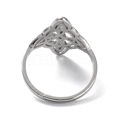 Non-Tarnish 304 Stainless Steel Adjustable Rings RJEW-B047-03P-1