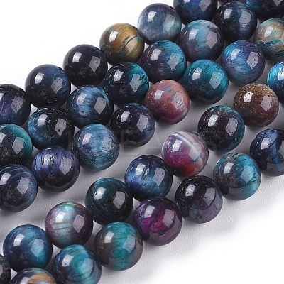 Natural Tiger Eye Beads Strands LS-G-K301-8mm-06-1