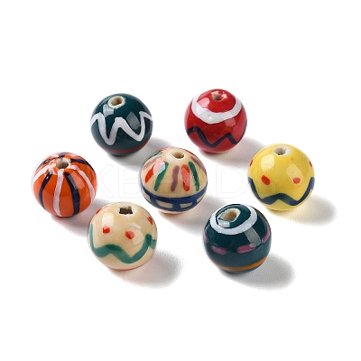 Handmade Porcelain Beads PORC-G011-07-1