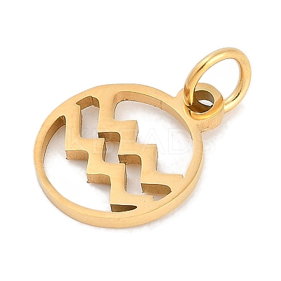 Ion Plating(IP) 304 Stainless Steel Charms STAS-R135-05G-11-1